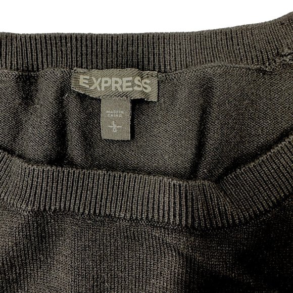 Express Bell Sleeve Corset Waist Sweater Dress (L) - Picture 6 of 8